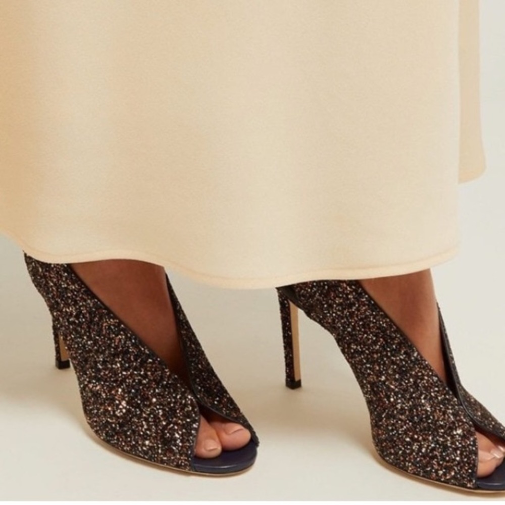Jimmy Choo Women’s Shar 100 Slingback Peep-Toe Pumps - Glitter